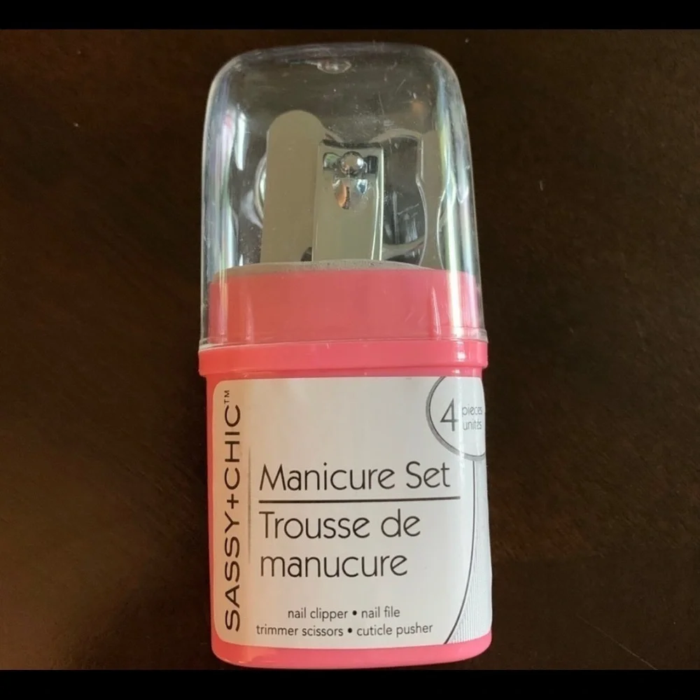 Travel Manicure Sets- 4 piece - 4 Colors Available